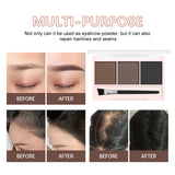 Three-color eyebrow powder shadow three-dimensional eyebrow shape waterproof and sweat-proof natural long-lasting eyebrow powder
