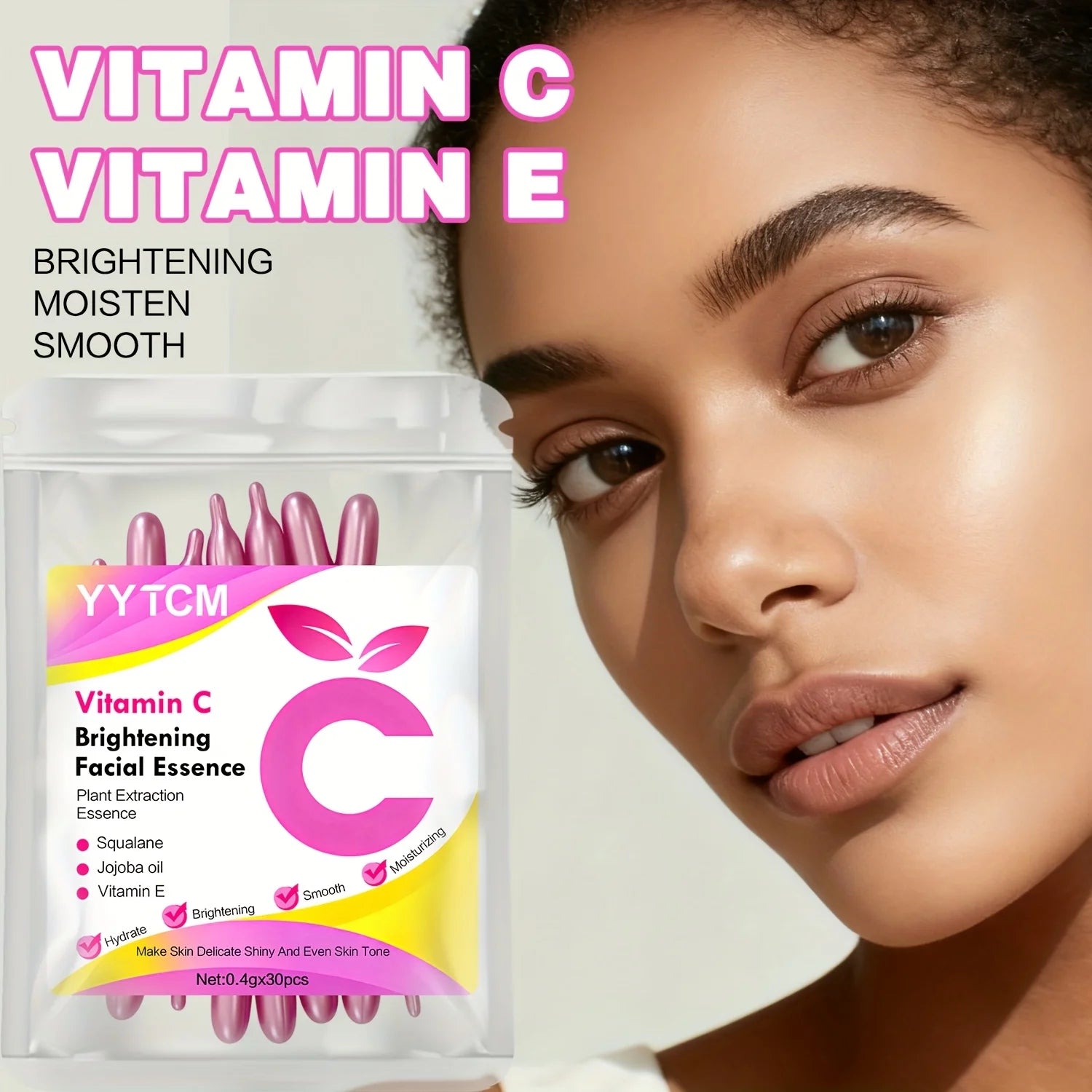 Vitamin C Brightening Serum Capsules – Hydrating Facial Serum