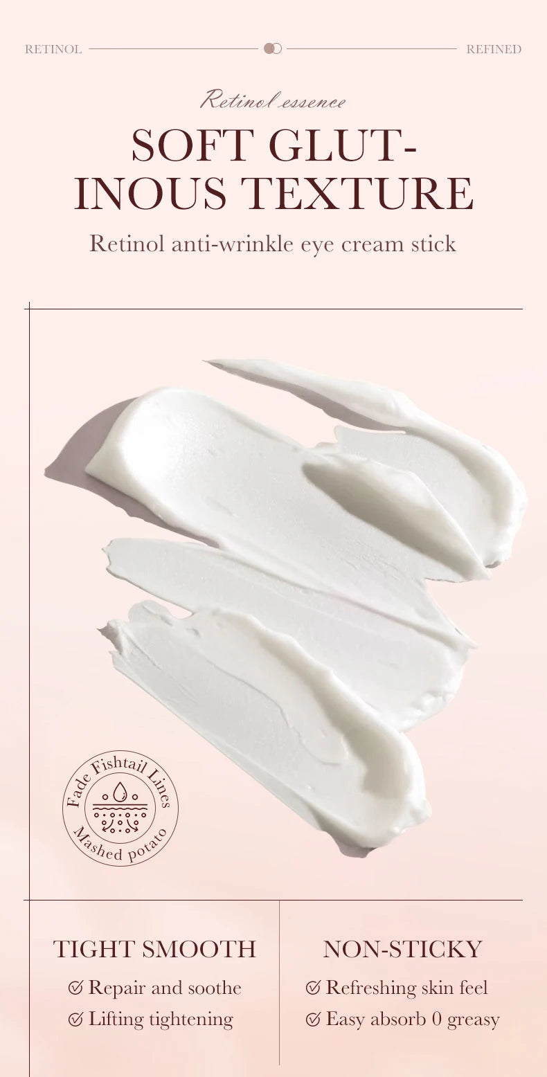 Retinol Eye Cream Stick Anti Dark Circles Under the Eyes Remove Eye Bags Moisturizing Firming Eyes Skin Care Products