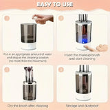 USB Powered Brush Washer & Dryer - Odorless Battery-Free Makeup Cleaner, Plug-and-Play Essential Beauty Accessory