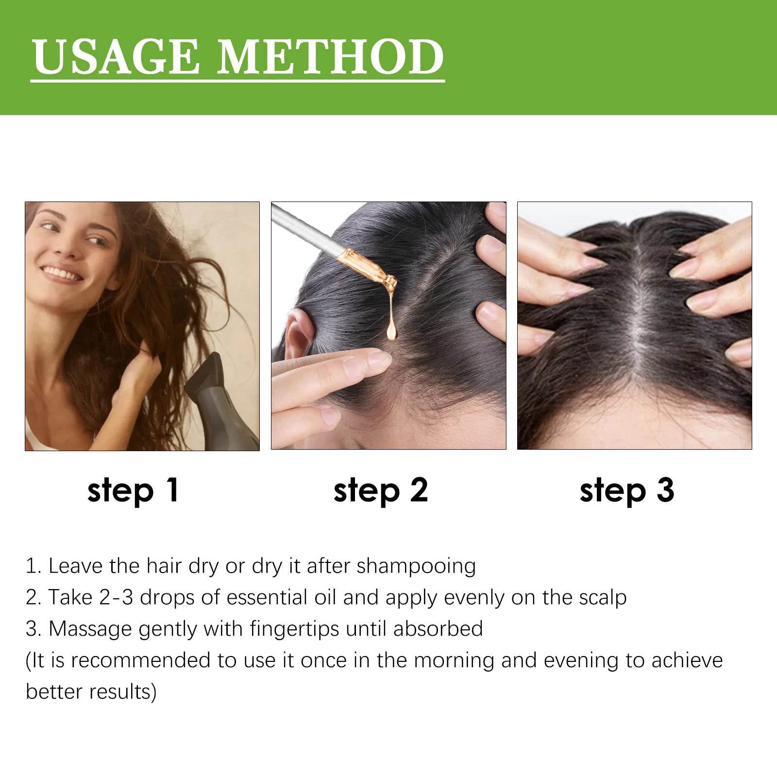 Rosemary Oil for Hair 50ml Scalp Treatment with Coconut Peppermint Oil Nourishing Hair Serum for Shine Strength All Hair Types
