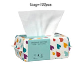 100/300PCS Disposable Thick 100% Cotton Face Towel Make Up Soft Removing Wipes Dry Cleanser Towelettes For Skin Care
