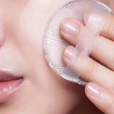 1/2Pcs Silicone Makeup Sponge Transparent Makeup Foundation Sponge Non-Absorbing Water-Based Crystal Jelly BB Cushion Puff
