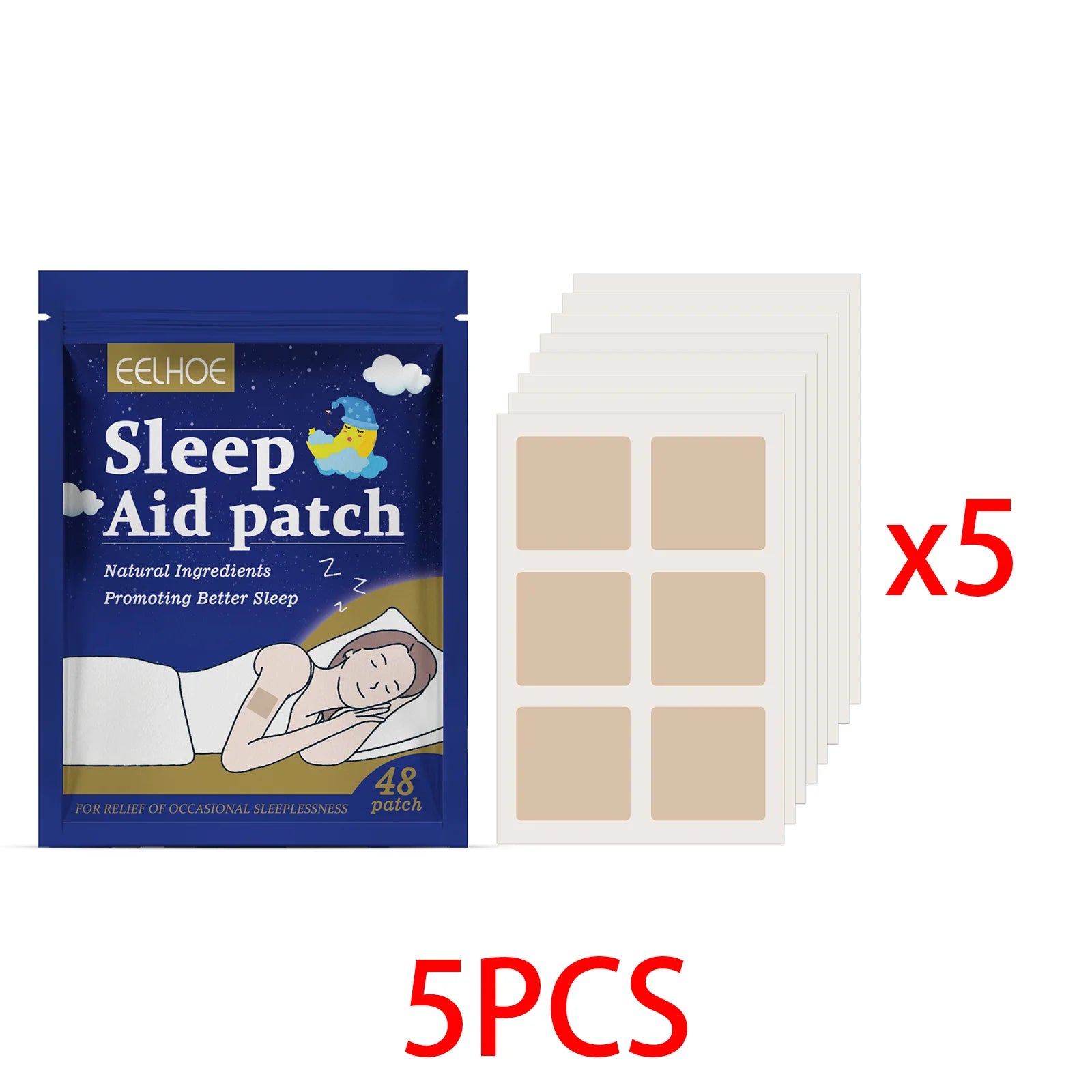 Natural Sleep Aid Patches Calming Body Stickers Relaxing Night Care Skin Friendly Long Lasting Nighttime Comfort Patch For Adult
