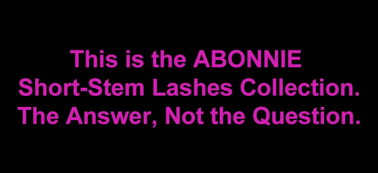 ABONNIE Premade Volume Fans Short Stem 3d/4d/5d/6d Russian  Eyelash Extension Mink Eyelash Extension All Size Lashes Tray