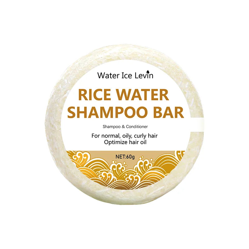Organic Rice Shampoo Soap Bar Oil Free Conditioning Soap Rice Water Protein Nourishing Anti-loss Hair Hair Growth Soap Bar 60g