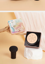 O'CHEAL Mushroom Cushion CC Cream Face Airy Coverage Long-lasting Moisturizing Waterproof Oil Control Concealer BB Cream Makeup