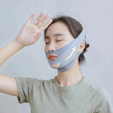 1pc V-Shape Face Sculpting Sleep Mask Breathable Elastic Lifting Tightening Mask Skin Care Slimming Strap Chin Up Mask Woman