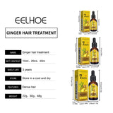 EELHOE Ginger Oil for Hair Growth Smooth Split Ends in Hair Strengthener Dense Prevent Hair Loss Woman Ginger Essential Oil 40ml