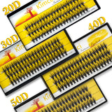 20D/30D/40D/50D 60 Bundles Mink Eyelashes Extension Natural 3D Russian Volume Fake Lashes Individual Cluster Makeup  Tools Cilia