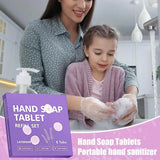 Hand Soap Tablet Refills 8pcs Foaming Hand Wash Tablet Refills Refreshing Fragrance Hand Washing Tool for Business Trip Travel