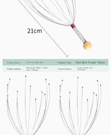 Octopus Head Massager Scalp Massager Relaxation Relief Body Massager Remove Muscle Tension Tiredness Metal Head Relax Massager