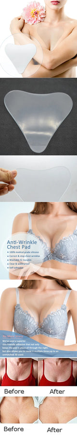 New Anti-wrinkle Chest Pads Reusable Chest Lift Patch Self-adhesive Chest Neck Pad Silicone Anti-Aging Wrinkle Remover Pad