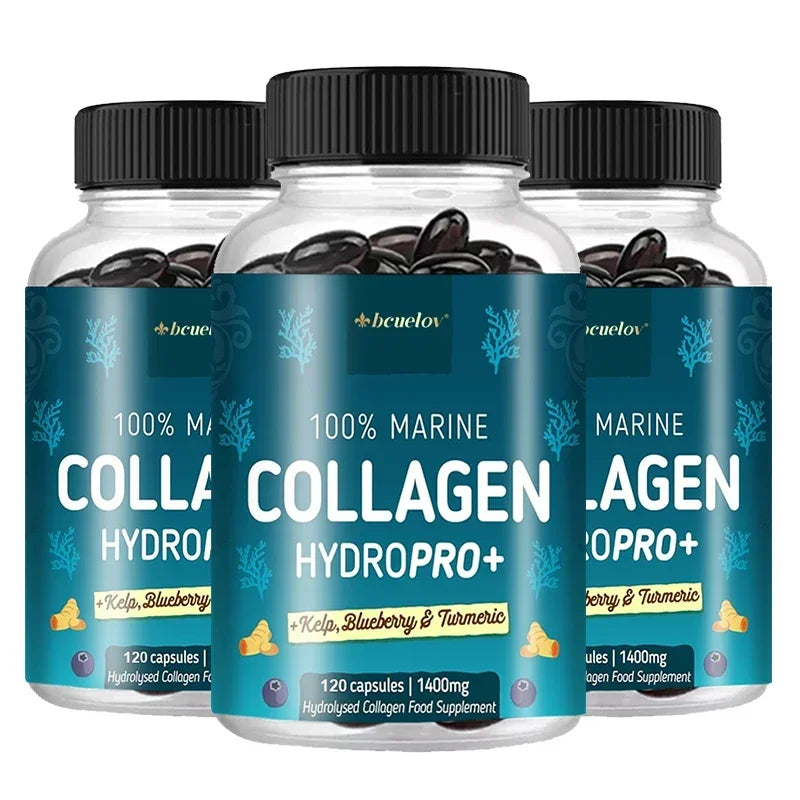 Hydrolyzed Marine Collagen - HYDROPRO supports skin and joint, hair and nail health nutritional supplement