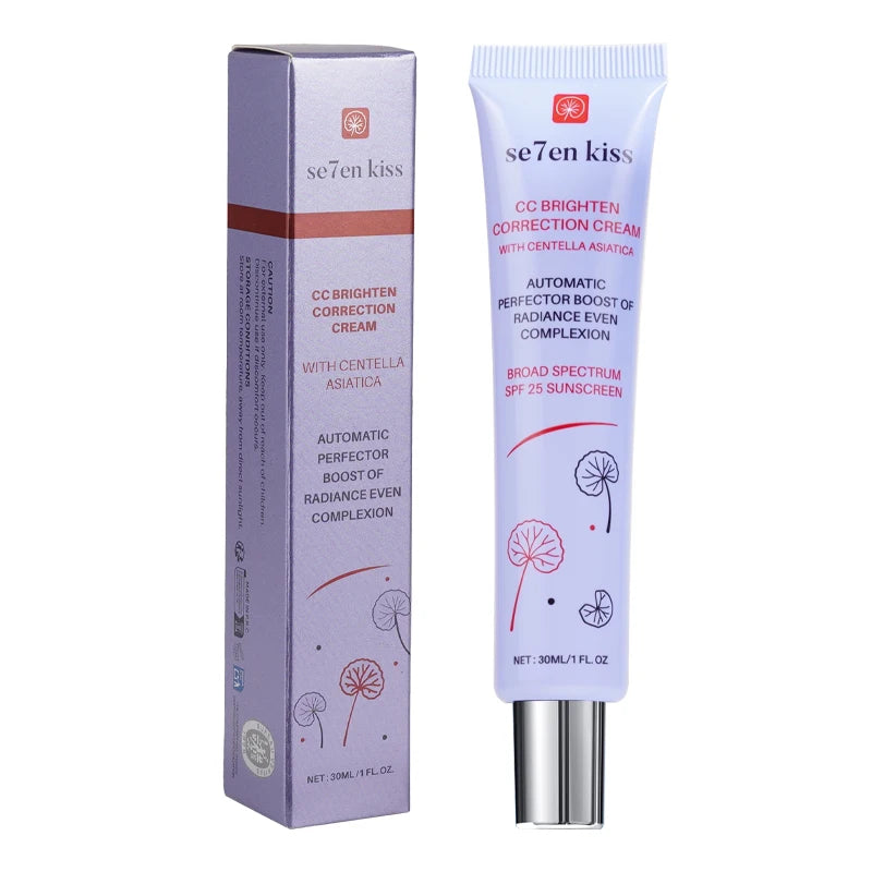 Centella Asiatica Brightening Concealer CC Cream Sunscreen Facial Pore Concealer Even Skin Tone Moisturizing Primer