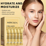 Mercilen Recombinant Collagen Wrinkle-Filling Gel Mask 4Gx60 Packs, Moisturizes, Nourishes, and Firms the Skin, Deeply Cleanses, Brightens, and Evens Skin Tone, Making Skin Look Younger, Suitable for All Skin Types