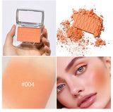 Hot Matte Embossed Blush Palette Rosy Blusher Facial Blush Powder High Pigmented Pink Coral Rouged For Cheeks Smooth Cosmetics