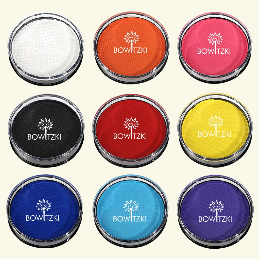 Bowitzki 18g Professional Face Paint Body Paint Water Based Face painting Makeup Safe  Single Color For Adults
