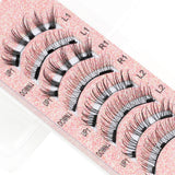 1/2 Pair Reusable Magnetic Eyelashes Tweezers Set Faux Mink Lashes Handmade 3D Natural False Eyelashes and Magnetic Tweezers Set