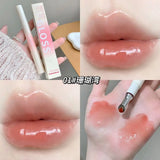 Kakashow Mirror Hydrating Lipstick (Iron Brush Tip), Gel Lip Gloss, Hydrating Lip Gloss in 6 Natural Nude Shades, Cosmetics