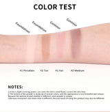 Demi Matte Natural Finish Baked Brighten Color Correcting Powder Foundation Buildable Light to Coverage Oil Control Makeup