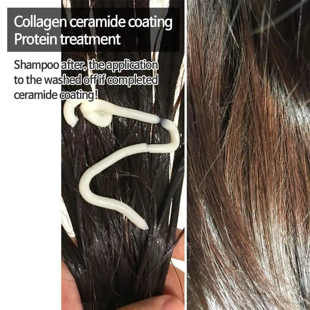 Collagen Coating Hair Conditioner Treatment Damaged Hair Revitalize Hair Straighten Soft Smooth Moisturize Keratin Hair Mask