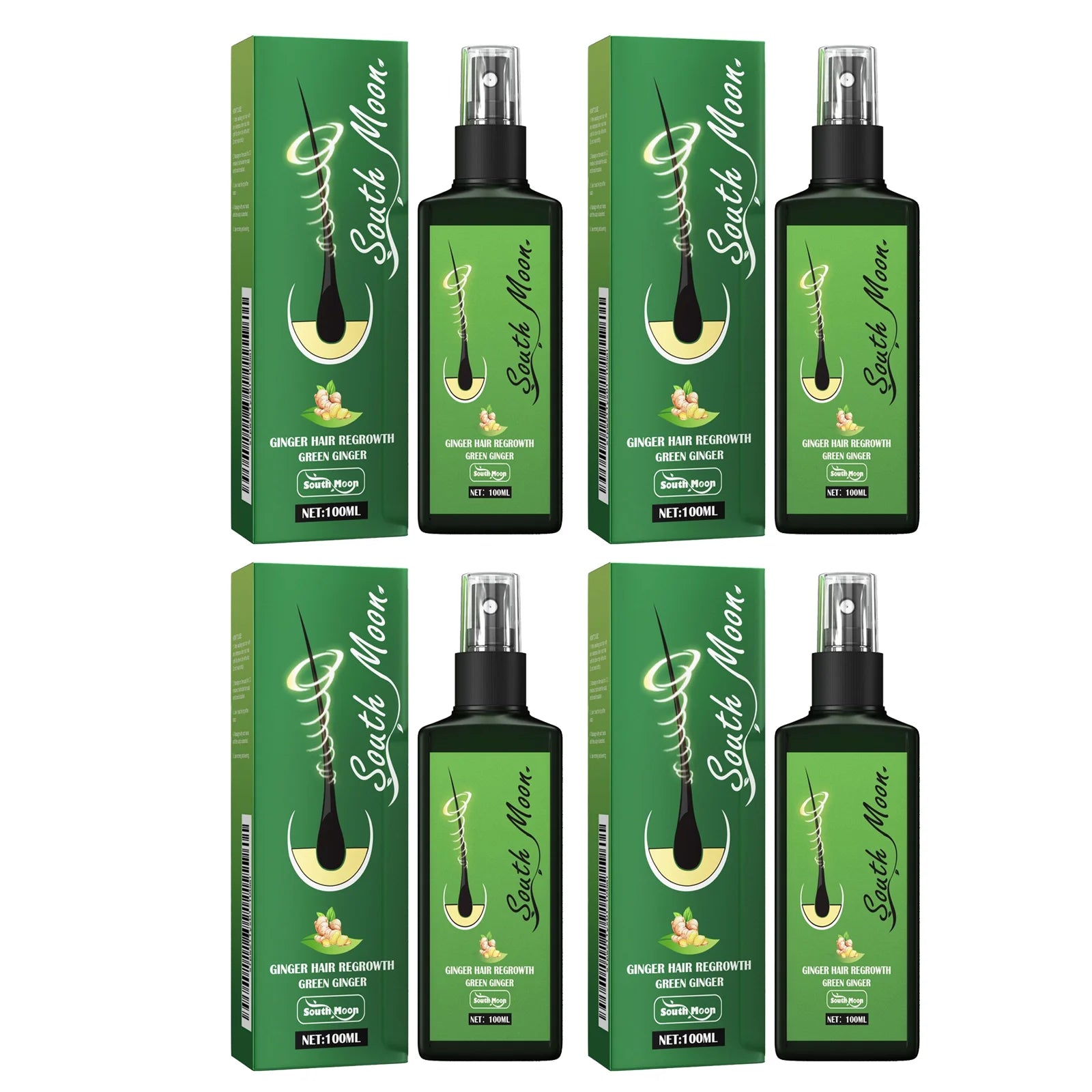 Ginger Hair Spray Promote Growth Anti Loss Improve Thin Dry Breakage Hair Nourish Root Scalp Damaged Treatment Hair Grow Spray
