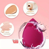 5/10Pcs Ombre Makeup Sponge Set, Vegan Latex-Free Soft Blender, Dual Use Liquid Powder Foundation, Travel Size All Skin Types