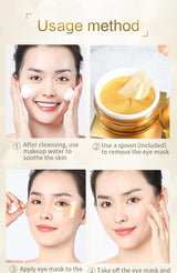 60pieces FONCE Women's Golden Moisturizing Eye Mask Patch, Moisturizing and Moisturizing,Easy to Absorb,Mild and Non Irritating