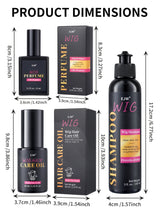 Wig Shampoo, Wig Hair Care, Coconut Oil Formula for Dry Hair, Hydrates & Smooths, Anti-Frizz, Easy Combing, Extends Service Wig