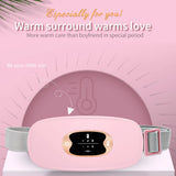 Women Menstrual Heating Pads Effective Hot Compress Period Relief Belt Rechargeable Heated Waist Massager Gifts for Female