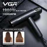 VGR Hair Dryer Professional Hot and Cold Adjustment 110000 RPM Blow Dryer Brushless Motor Hair Styling Blow Dryer Machine V-401