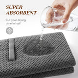 Super Absorbent Elastic Band Head Towel for Women's Hair Drying - Extra Large Microfiber Hair Towel Wrap with Headband