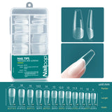 Nailpop Soft Gel Tips For Nails Acrylic Material Half Almond Artificial Nail Capsule Accessories Tool Art Salon 120pcs/box