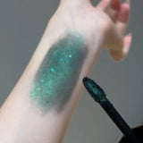 Pearlescent Polarized Green Lip Mud Gloss Fine Shimmer Lip Glaze Plumping Gothic Black Moisturizing Shiny Halloween Lips Makeup