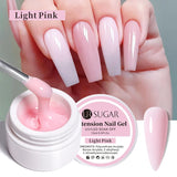 UR SUGAR 6 IN 1 Extension Nail Gel 15ML Clear Quick Builder Nail Gel Semi Permanent Self-leveling UV Construction Gel Soak Off