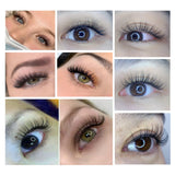 NAGARAKU 16Rows Classic Individual Eyelash Extension Lashes Matte Black Professional Soft Natural