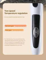 EU Plug 0.51"  Curling Iron, Constant Temp Hair Care, Auto Shutoff, Anti-Scald Stand, Perfect for Wool Curls