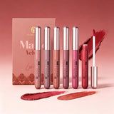 Set of 6 NonStick Cup Liquid Lipstick, Long-Lasting Lip Gloss – Matte Finish Lip Gloss, Resistant to Fading