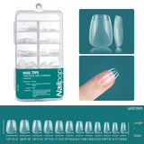Nailpop Soft Gel Tips For Nails Acrylic Material Half Almond Artificial Nail Capsule Accessories Tool Art Salon 120pcs/box