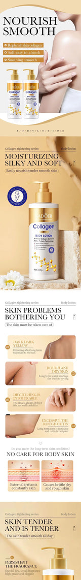 Collagen Body Lotion for Firming & Hydration - Intense Moisturizer Anti-Aging Skin for Dry, Sagging Skin, Nourishment 300g/pc