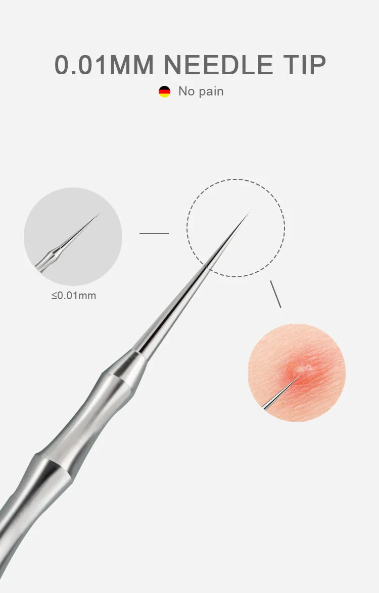 New Acne Needle Kit, Remove Blackheads, Pimples & Closed Comedones