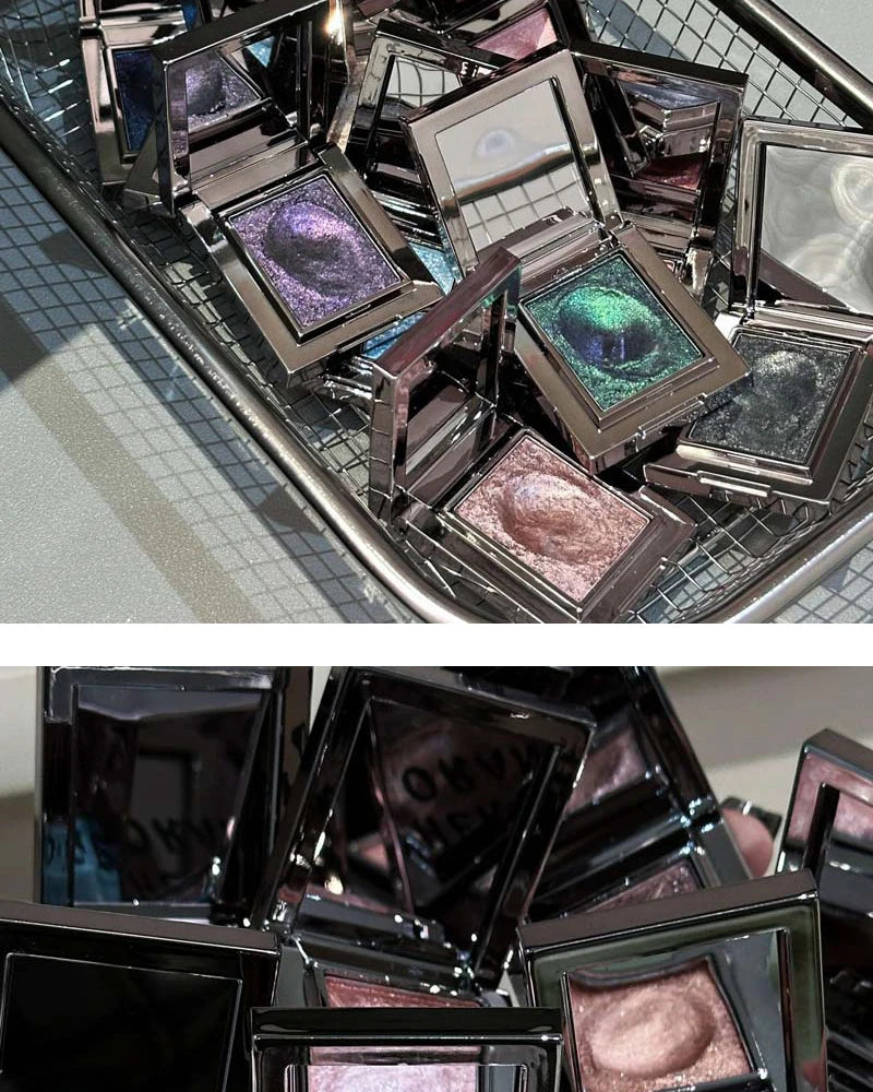 Metallic Glitter Pearlescent Eyeshadow Cream Chameleon Sparkling Mashed Potato EyeShadow Shimmer Brightening Highlighter