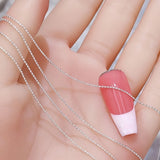 Micro Bead Chain Nail Art Decoration, Silver Gold 50cm Ball Chain for Stylish Manicures, Odorless Nail Accessory, for Hand Feet