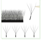 MARIA 4D W Shaped Beam Eyelash Extensions Patch Russian Private Label Wholesale Clusters Easy Fan Volume Lashes Makeup