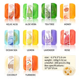S+100g Tea Tree Loofah Soap Adult Glycerol Herbal Natural Silk Melon Moisturizing Whitening Facial Cleanser Body Bath Cleaning S