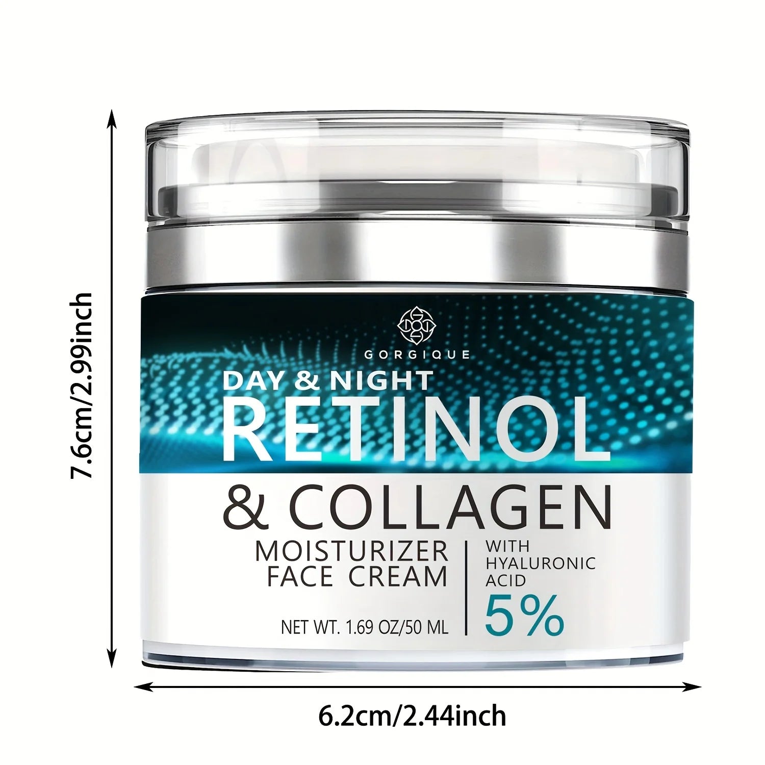 Gorgique Face Moisturizer Retinol Cream - Day & Night Anti Aging Moisturizing Cream