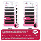 FADVAN YY Shape 6-15mm Lashes 2D 0.07/0.05mm Faux Mink C/D Curl Natural Soft Brazilian Premade Volume Fan Eyelashes Extension
