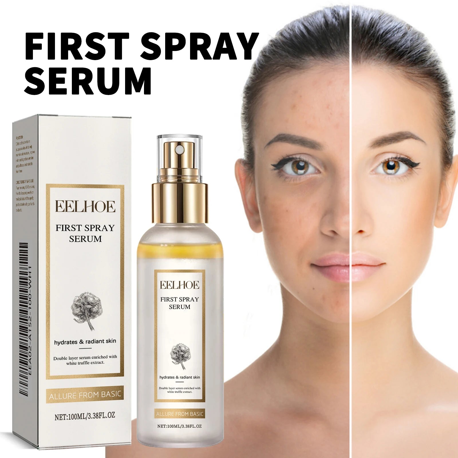 Premium White Truffle Face Mist Hydrating Essence Radiant Skin Care Daily Moisturizing Oil Control Glowing Face Serum Skincare