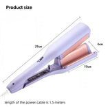 Hair Curling Iron 32mm Deep Wave Hair Curler 4 Temperature Adjustable Fast Heating Crimping Iron Styler Wand for All Hair Style